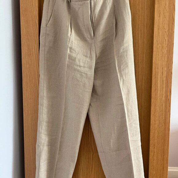 Mango linen trousers size 8 - Picture 2 of 2